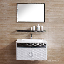 Foshan hot sale wall mounted mirror bathroom vanity with shelf